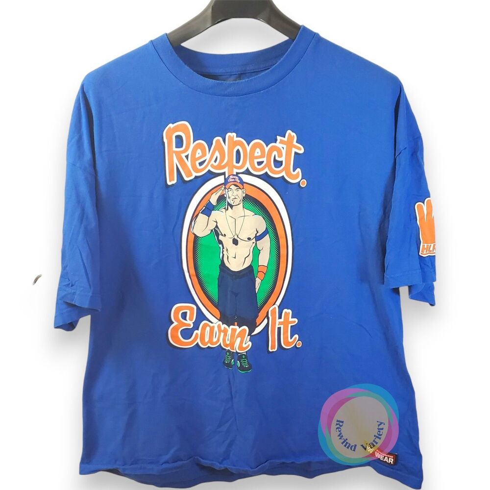 John Cena WWE Authentic Respect Earn It Shirt 3X